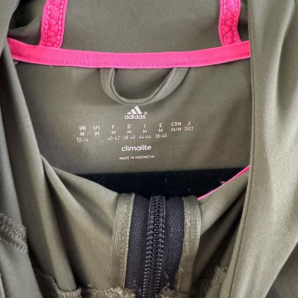 Adidas Climalite lightweight hooded zipper jacket • size M - Picture 3 of 6